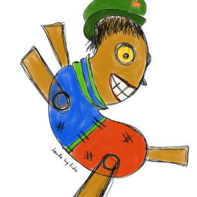 A wooden sailor doodle  Thumbnail