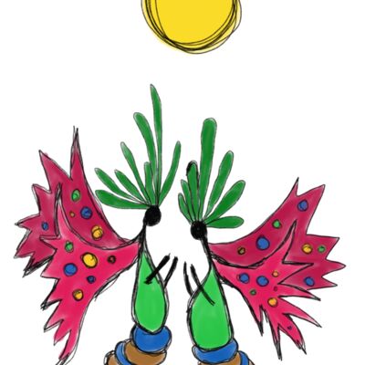 Loving butterflies doodle Thumbnail