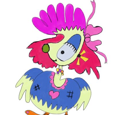 Dexter in drag doodle  Thumbnail