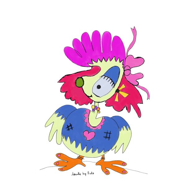 Dexter in drag doodle  Thumbnail