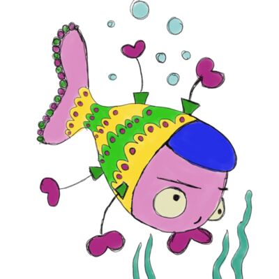 Captain Fish doodle  Thumbnail