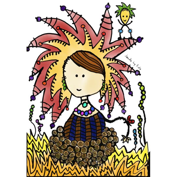 An elegant lioness doodle  Thumbnail