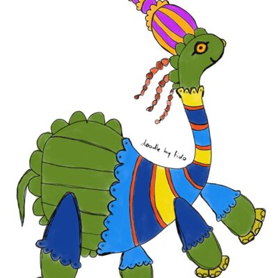 The Green Dinosaur Doodle Thumbnail