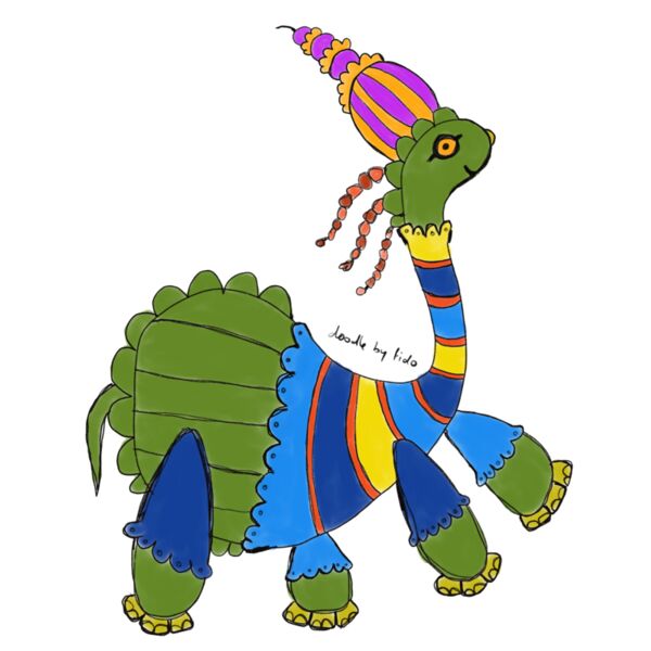 The Green Dinosaur Doodle Thumbnail