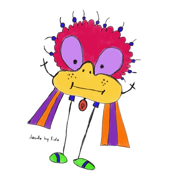 A Happy doodle with a medal Thumbnail