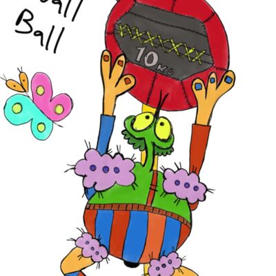 The wall ball crossfit doodle  Thumbnail
