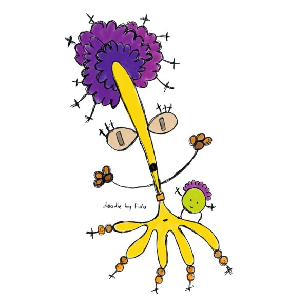 Yellow octopus doodle  Thumbnail