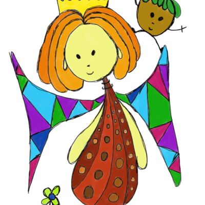 The queen with wings doodle  Thumbnail