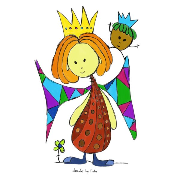 The queen with wings doodle  Thumbnail