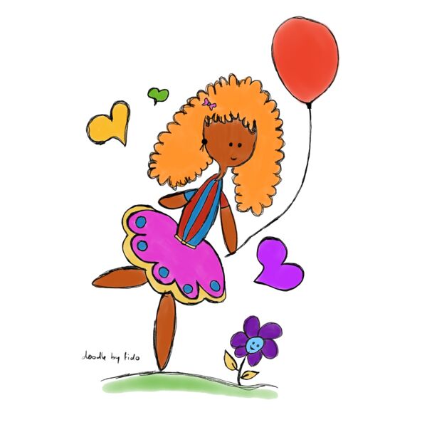 The balloon lady doodle  Thumbnail