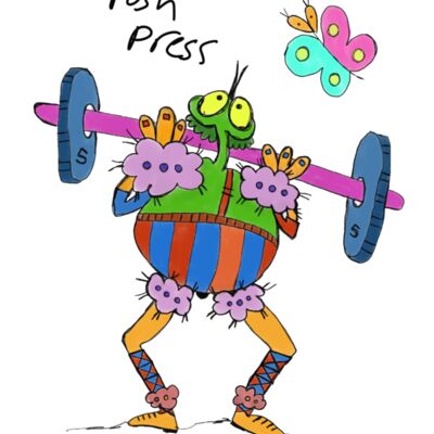 Push press crossfit doodle  Thumbnail